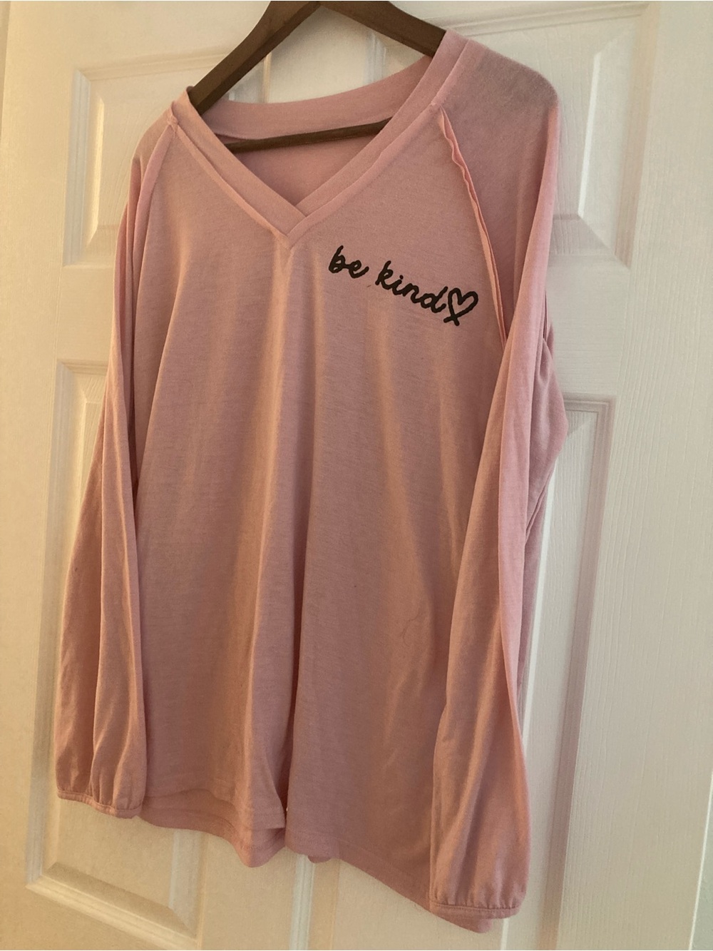 Source Unknown XL Pink Long-Sleeve Be kind long sleeve tee - Picture 2 of 2